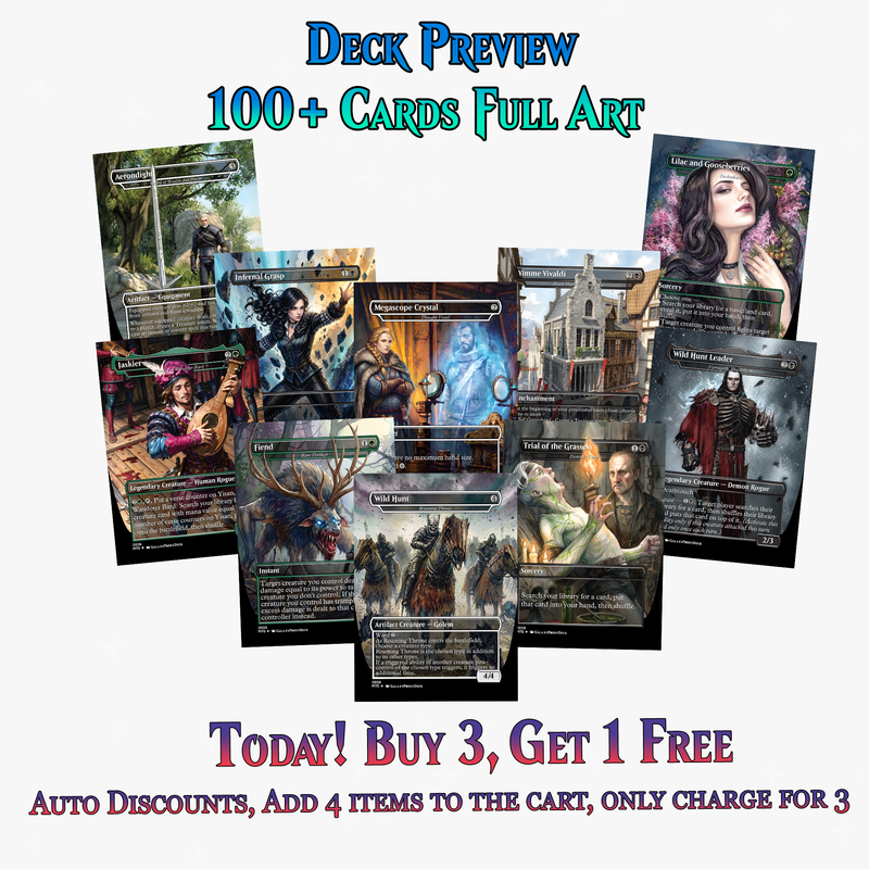 | New | Witcher Themed Commander Deck - 117+ Cards | ProxyTCG