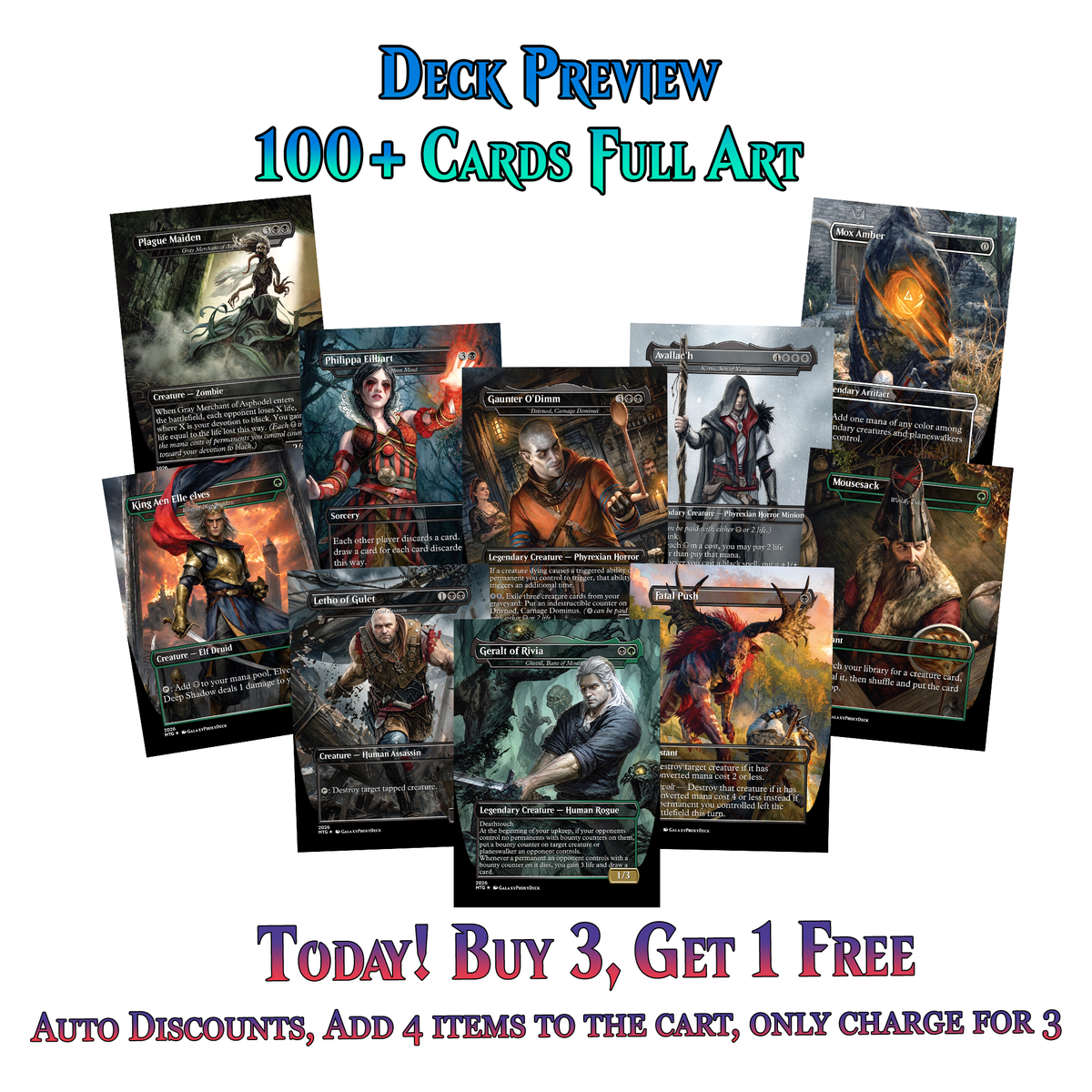 | New | Witcher Themed Commander Deck - 117+ Cards | ProxyTCG