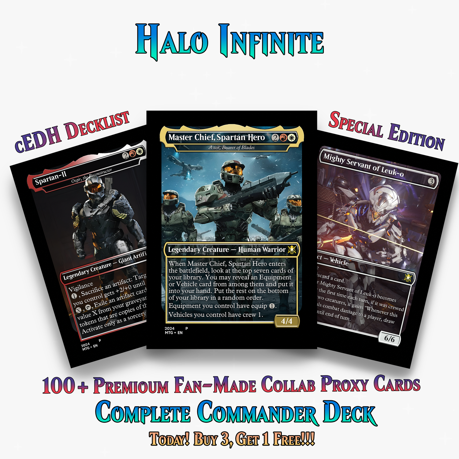 | New | Halo Infinite Commander Deck - 120+ Cards | ProxyTCG