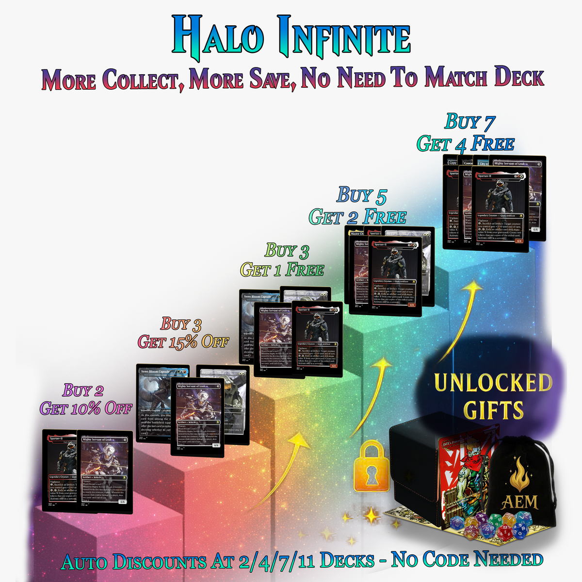 | New | Halo Infinite Commander Deck - 120+ Cards | ProxyTCG