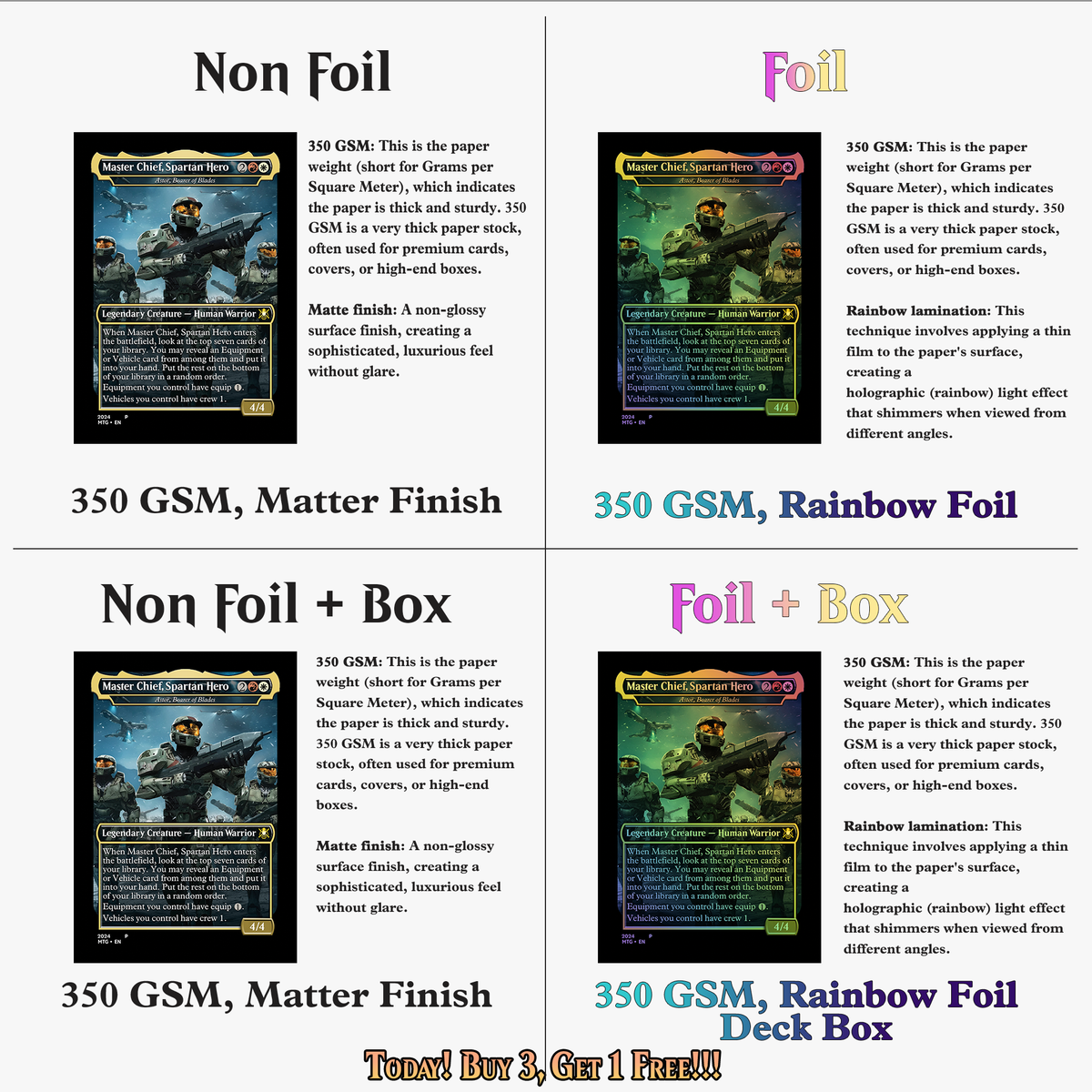 | New | Halo Infinite Commander Deck - 120+ Cards | ProxyTCG