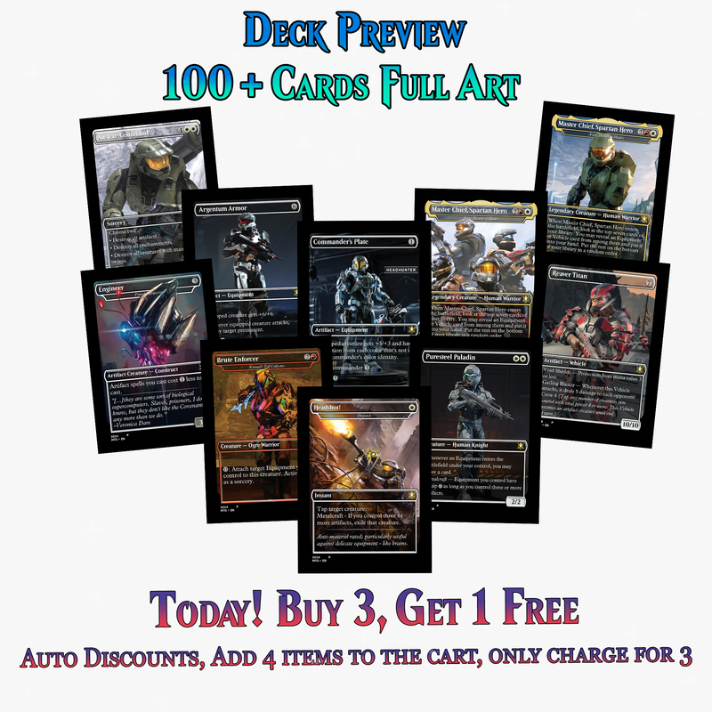 | New | Halo Infinite Commander Deck - 120+ Cards | ProxyTCG