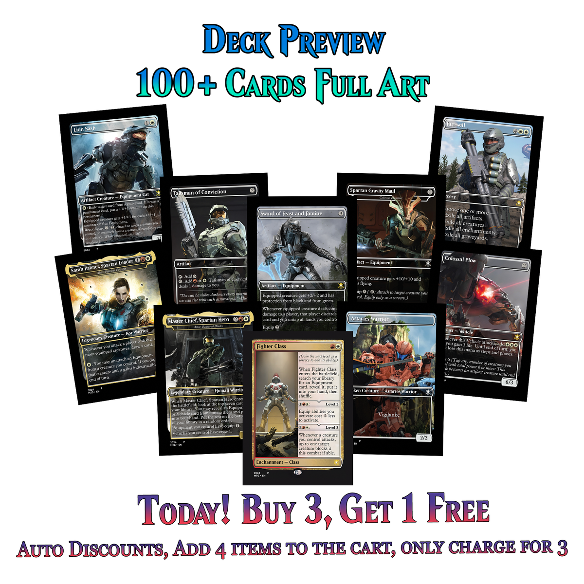 | New | Halo Infinite Commander Deck - 120+ Cards | ProxyTCG