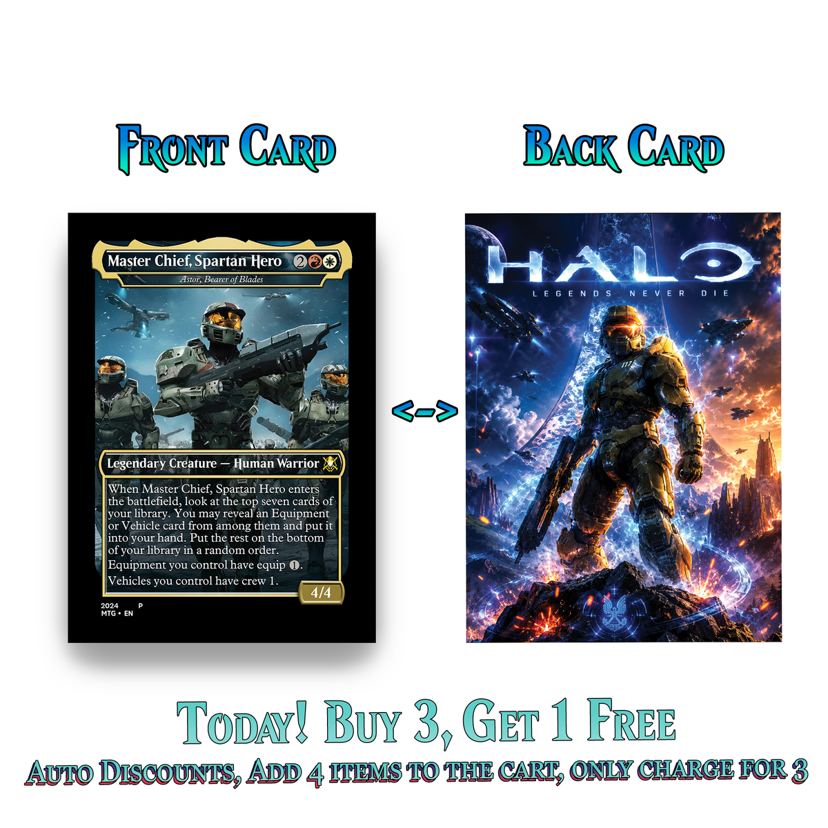 | New | Halo Infinite Commander Deck - 120+ Cards | ProxyTCG