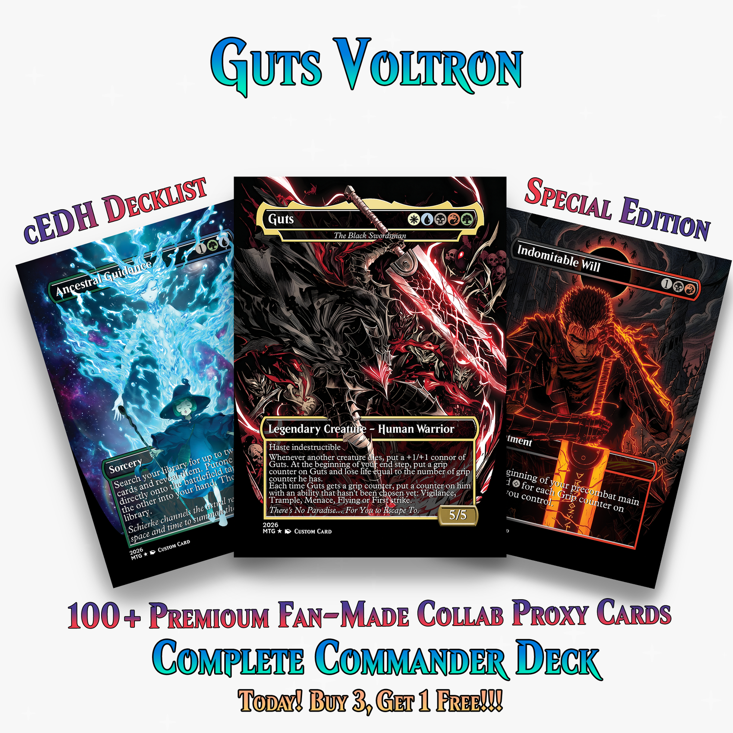 | New | Guts Voltron Commander Deck | 129+ Cards | ProxyTCG