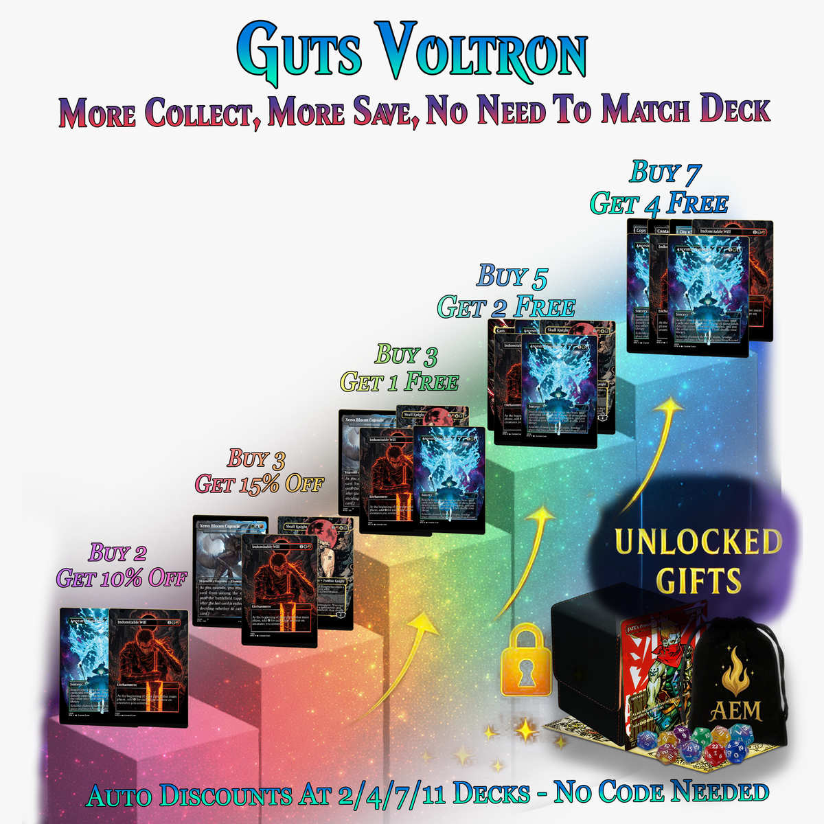 | New | Guts Voltron Commander Deck | 129+ Cards | ProxyTCG