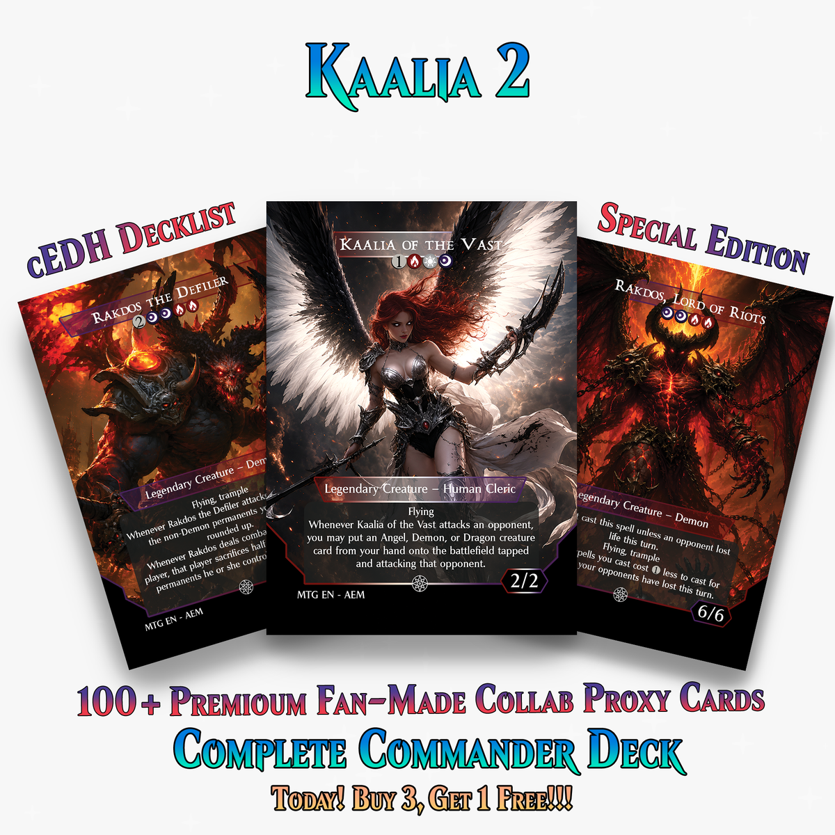 | New | Kaalia of the Vast 2 Commander Deck | 113+ Cards | ProxyTCG