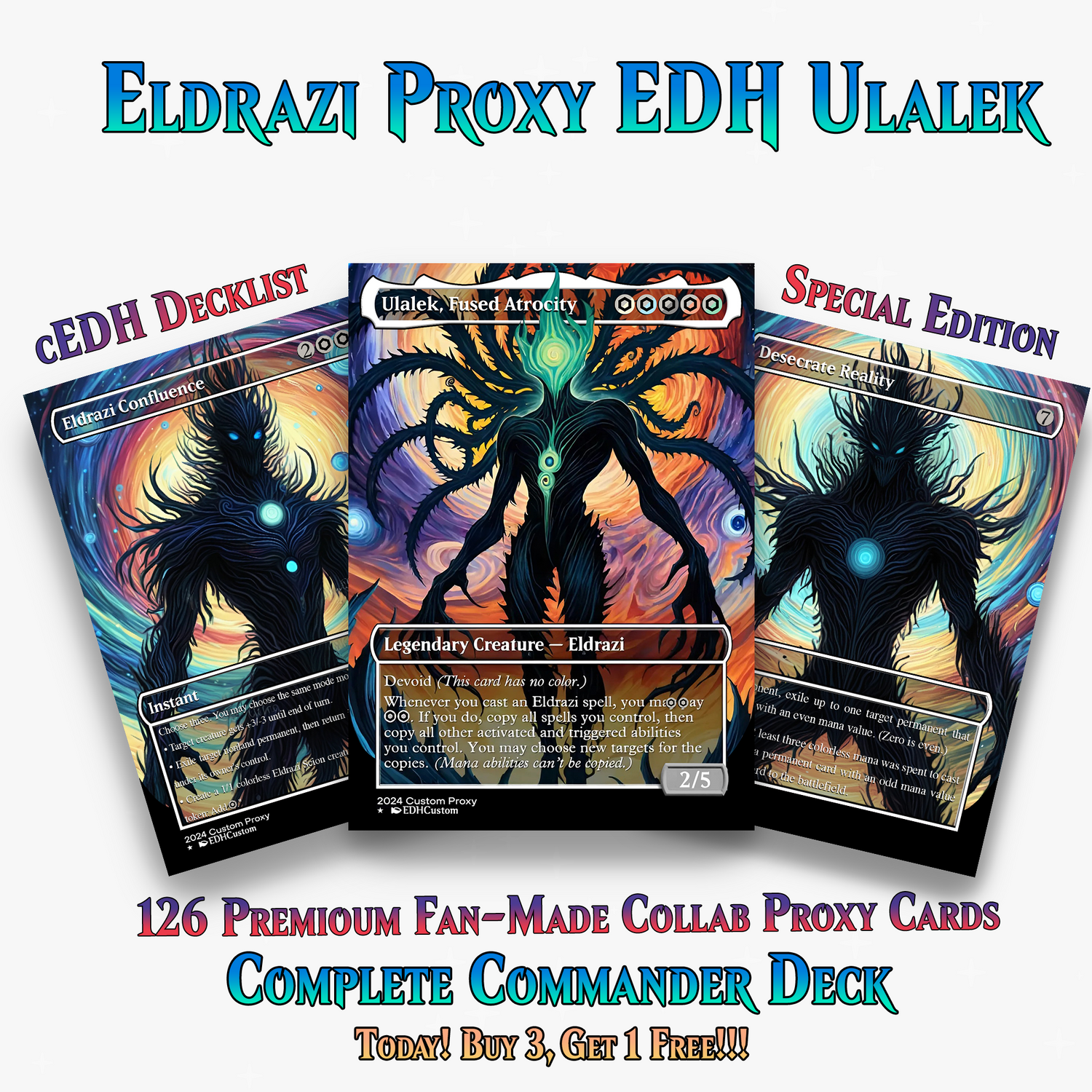 Eldrazi Proxy Deck – Ulalek Abstract MTG Commander | 126+ Cards | ProxyTCG