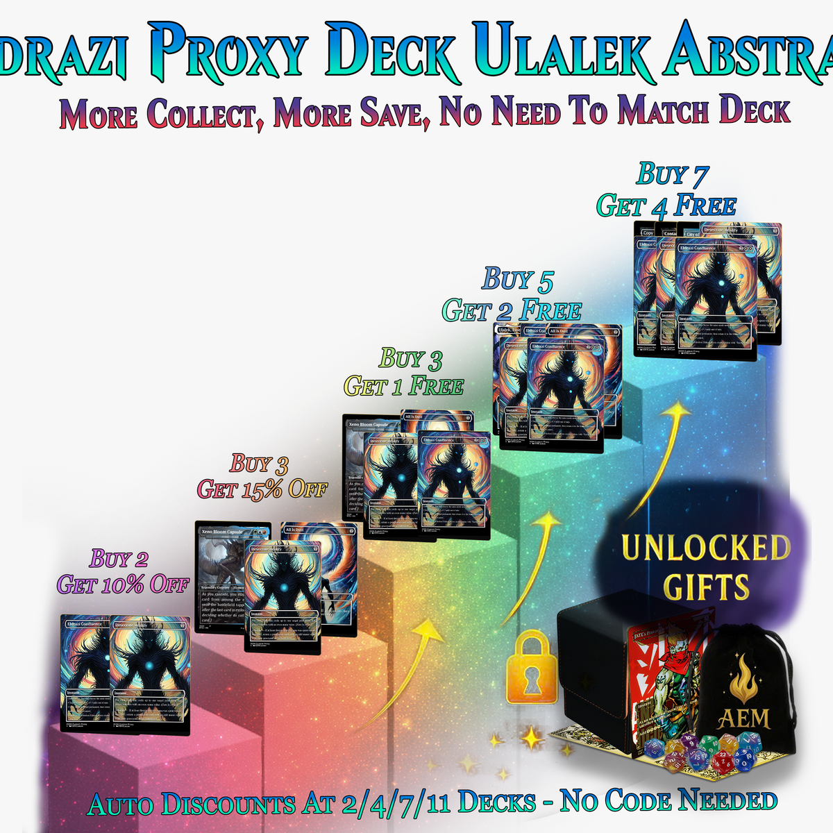 Eldrazi Proxy Deck – Ulalek Abstract MTG Commander | 126+ Cards | ProxyTCG