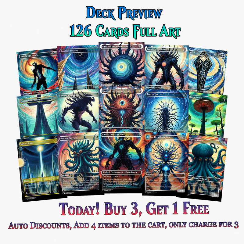 Eldrazi Proxy Deck – Ulalek Abstract MTG Commander | 126+ Cards | ProxyTCG