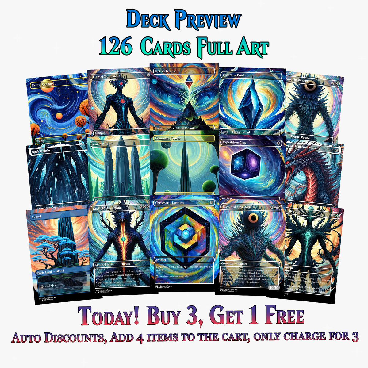 Eldrazi Proxy Deck – Ulalek Abstract MTG Commander | 126+ Cards | ProxyTCG