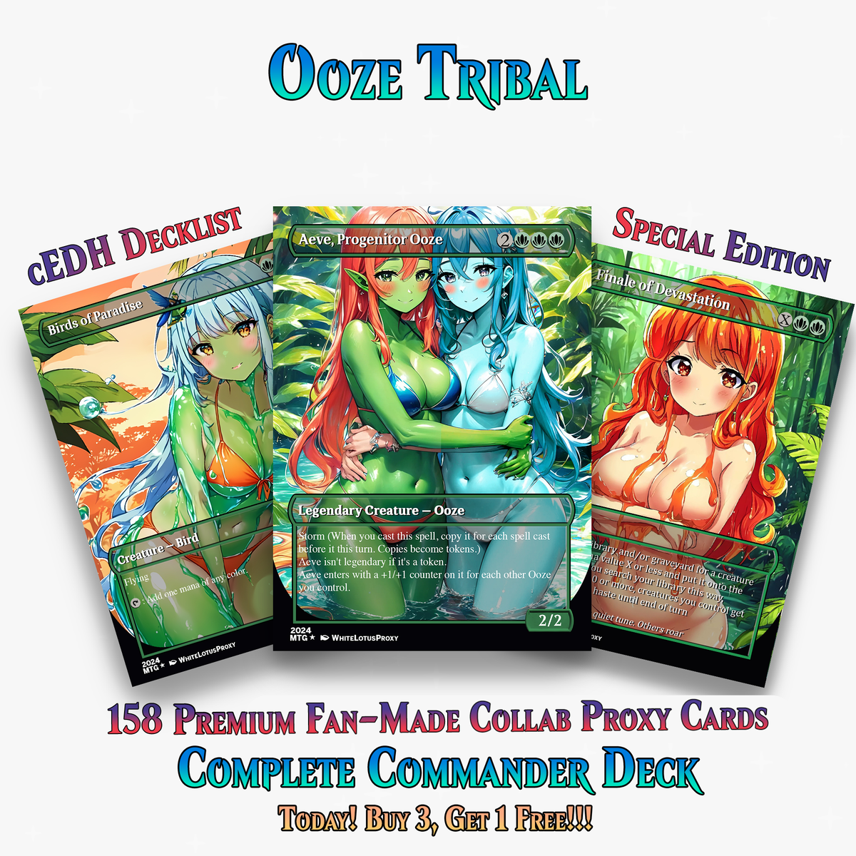 Ooze Tribal Slime Storm Commander Deck | 154+ Cards | ProxyTCG