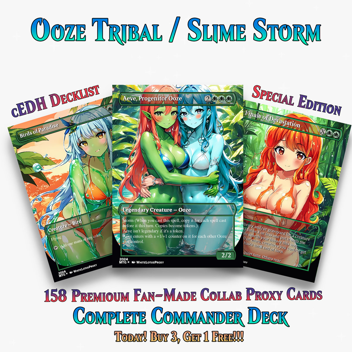 Ooze Tribal Slime Storm Commander Deck | 154+ Cards | ProxyTCG