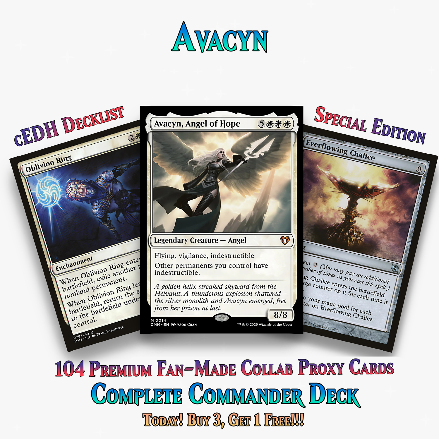 Avacyn Themed Commander Deck | 104+ Cards | ProxyTCG