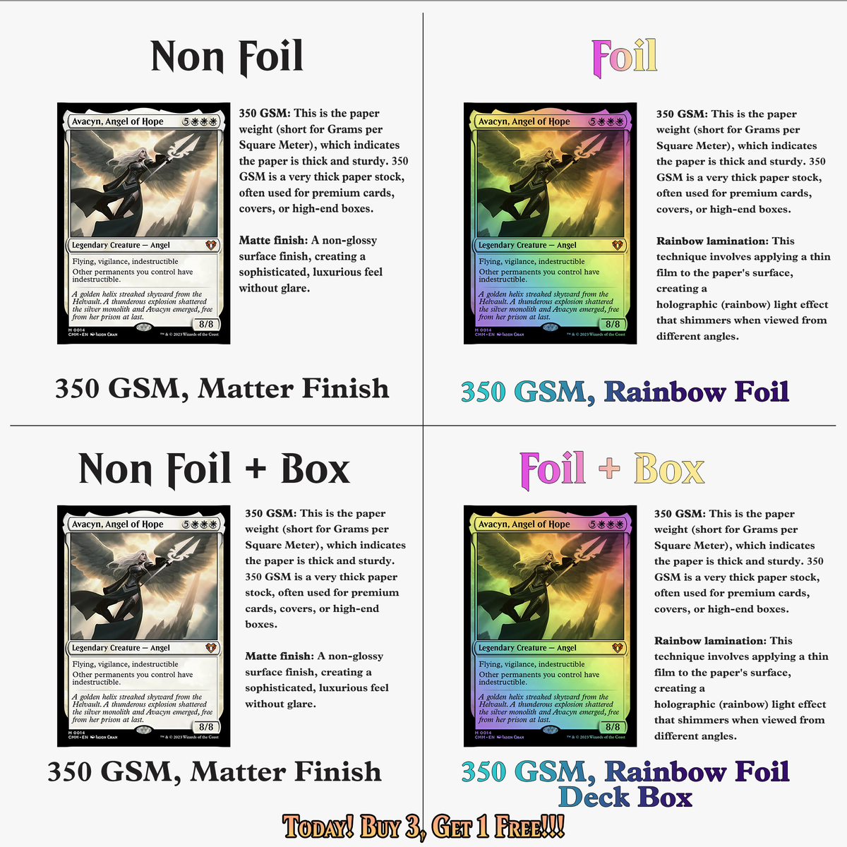 Avacyn Themed Commander Deck | 104+ Cards | ProxyTCG