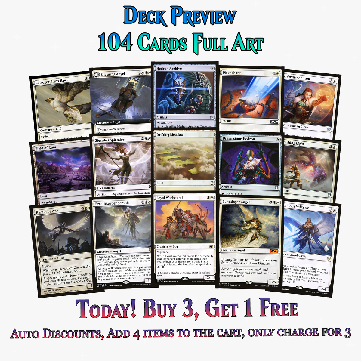 Avacyn Themed Commander Deck | 104+ Cards | ProxyTCG