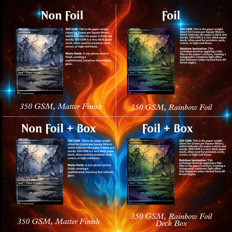 Anime Watercolor Lands Pack | 54+ Lands for EDH | ProxyTCG