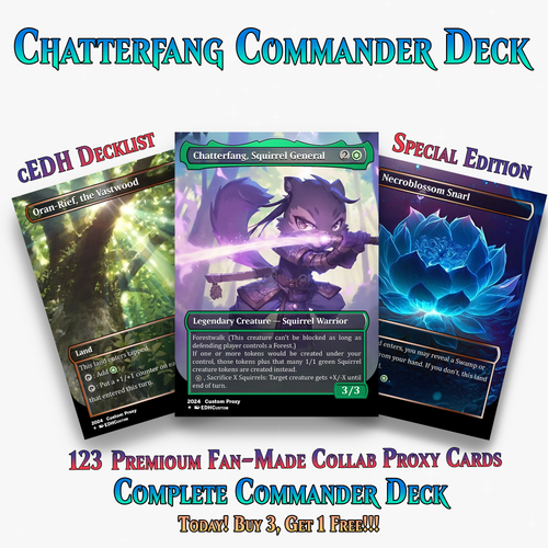 Squirrel Tribal Chatterfang Commander Deck | 123+ Cards | ProxyTCG