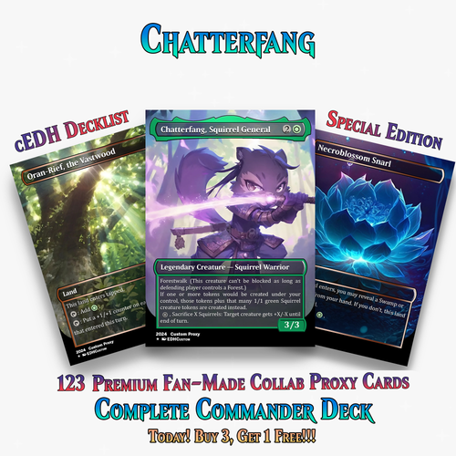 Squirrel Tribal Chatterfang Commander Deck | 123+ Cards | ProxyTCG