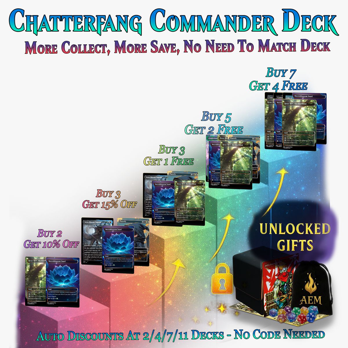 Squirrel Tribal Chatterfang Commander Deck | 123+ Cards | ProxyTCG