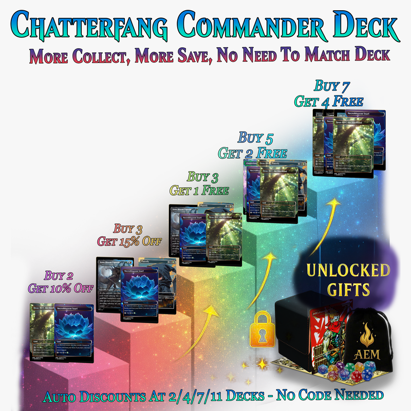 Squirrel Tribal Chatterfang Commander Deck | 123+ Cards | ProxyTCG