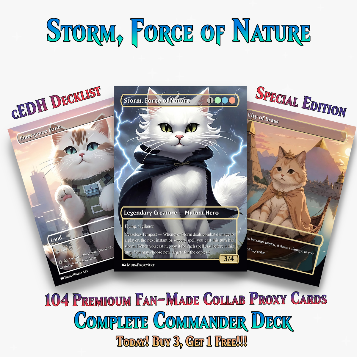 Storm, Force of Nature Commander Deck | 104+ Cards | ProxyTCG