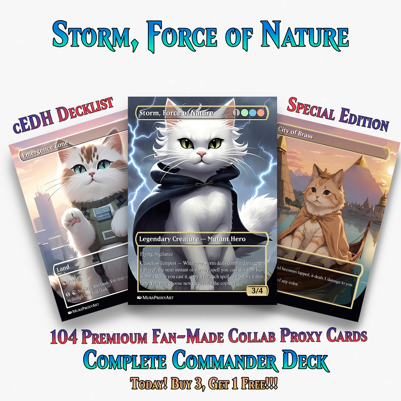Storm, Force of Nature Commander Deck | 104+ Cards | ProxyTCG