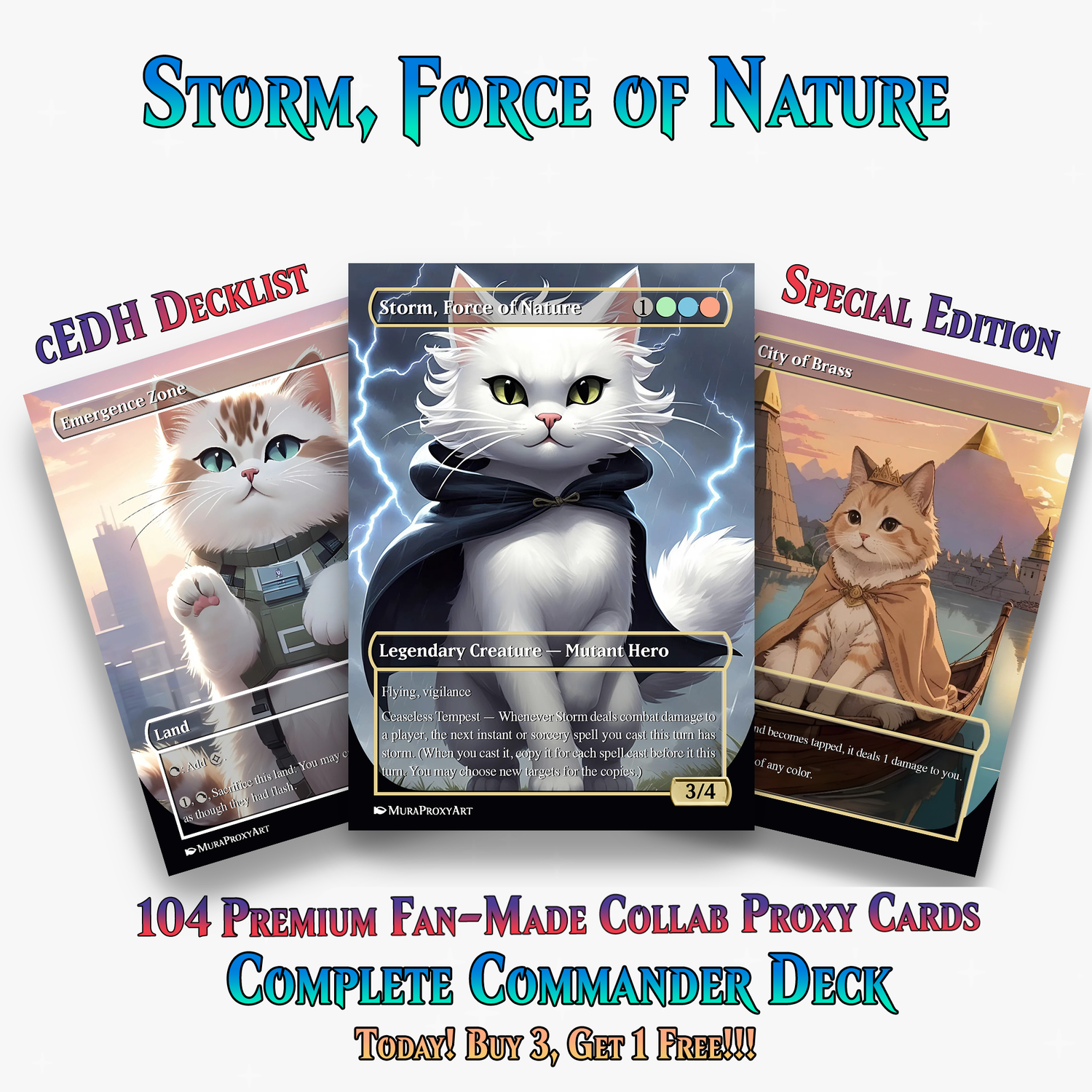 Storm, Force of Nature Commander Deck | 104+ Cards | ProxyTCG