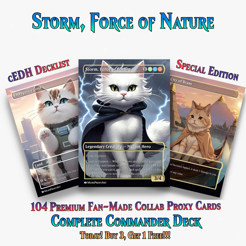 Storm, Force of Nature Commander Deck | 104+ Cards | ProxyTCG