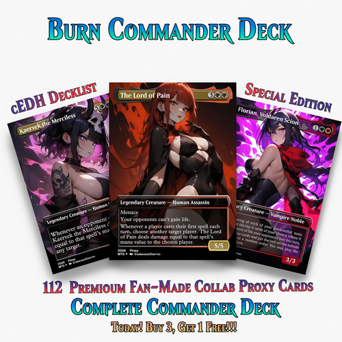 Burn Commander Deck – The Lord of Pain Commander | 112+ Cards | ProxyTCG