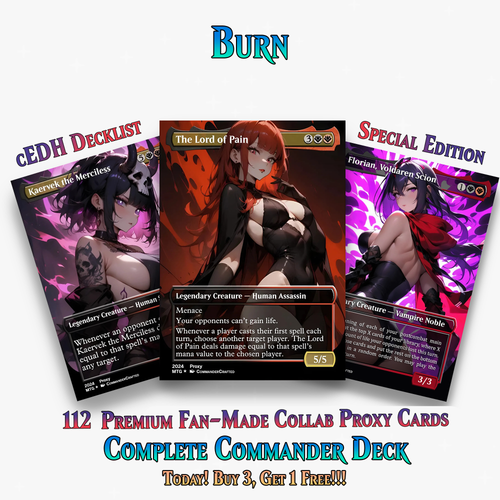 Burn Commander Deck – The Lord of Pain Commander | 112+ Cards | ProxyTCG