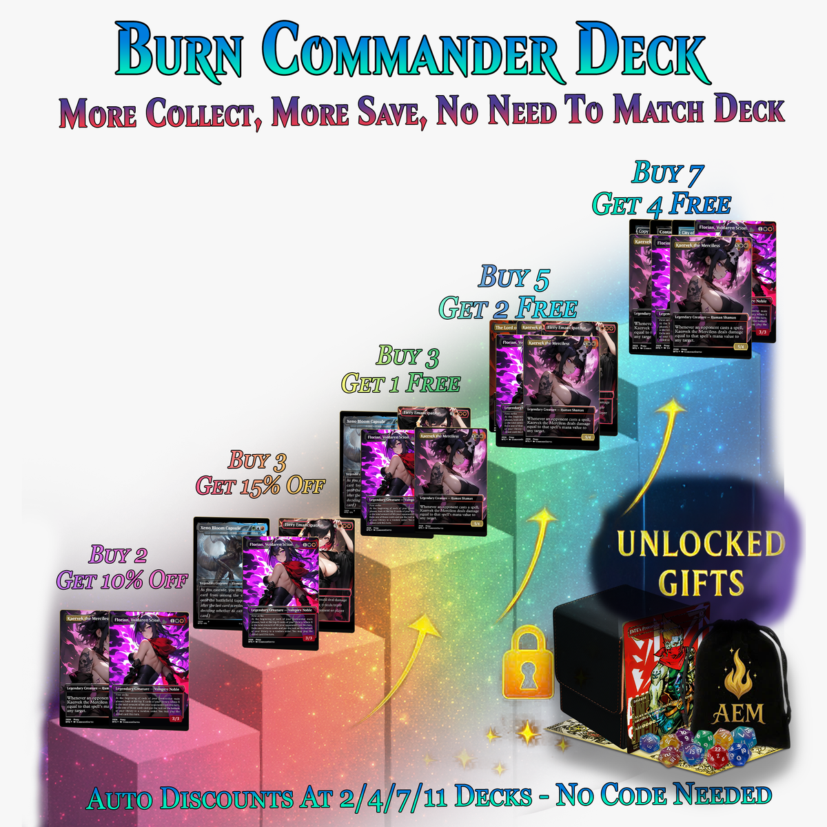 Burn Commander Deck – The Lord of Pain Commander | 112+ Cards | ProxyTCG