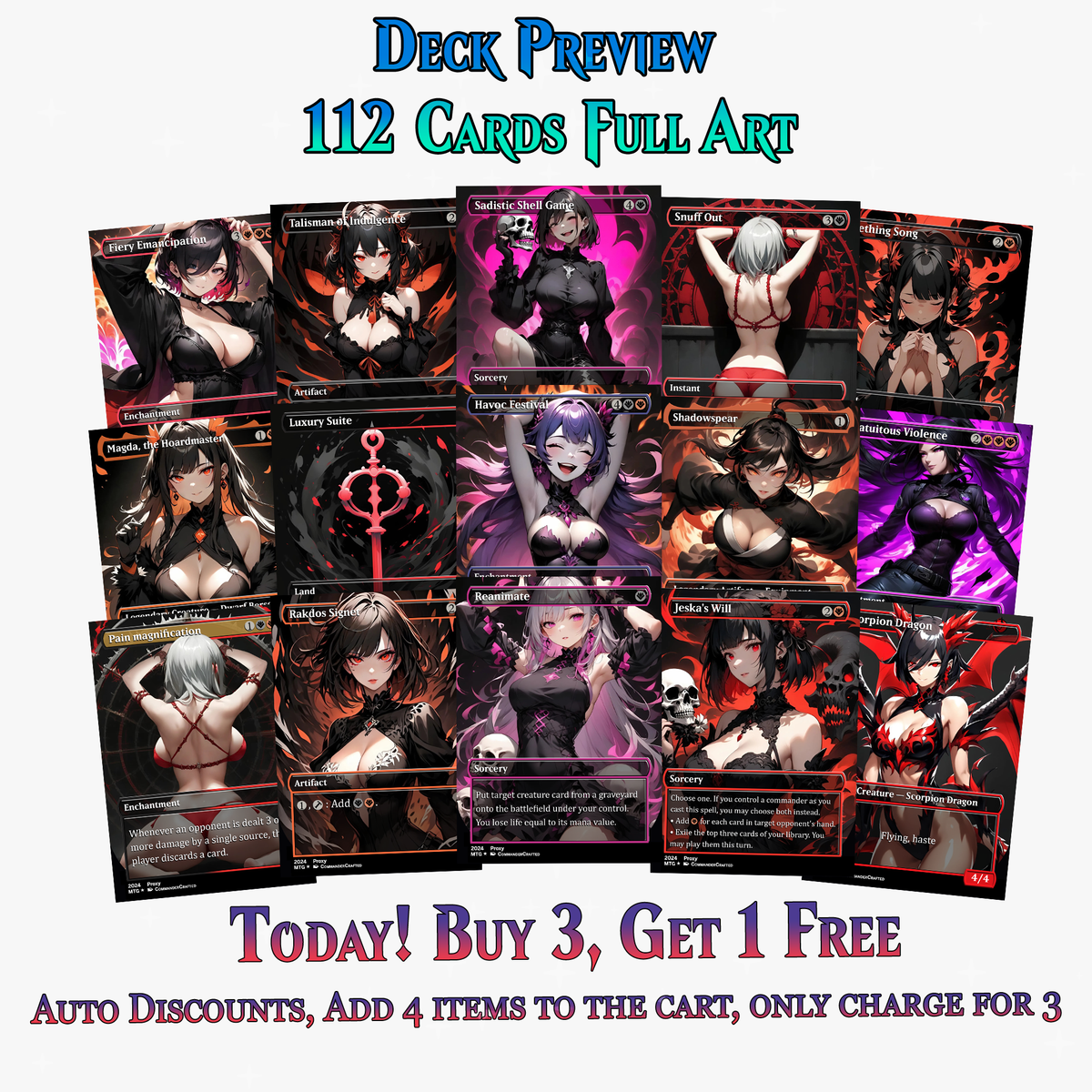 Burn Commander Deck – The Lord of Pain Commander | 112+ Cards | ProxyTCG