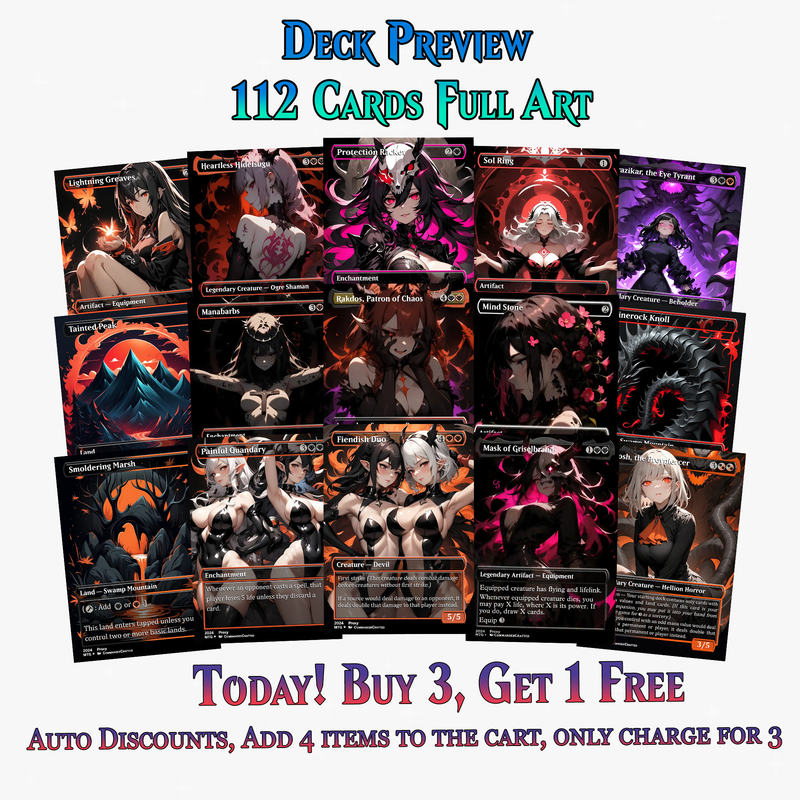 Burn Commander Deck – The Lord of Pain Commander | 112+ Cards | ProxyTCG