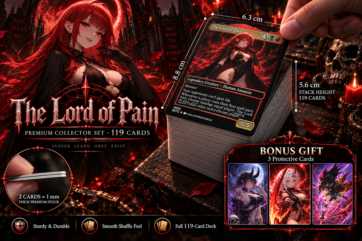 Burn Commander Deck – The Lord of Pain Commander | 112+ Cards | ProxyTCG [mockai LK-44 sha:3903c1a0]