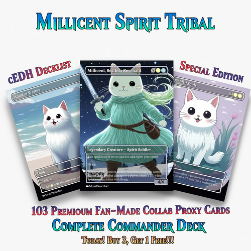 Millicent Spirit Cat Tribal Commander Deck | 103+ Cards | ProxyTCG