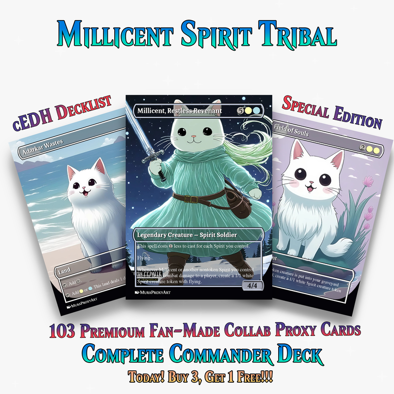 Millicent Spirit Cat Tribal Commander Deck | 103+ Cards | ProxyTCG