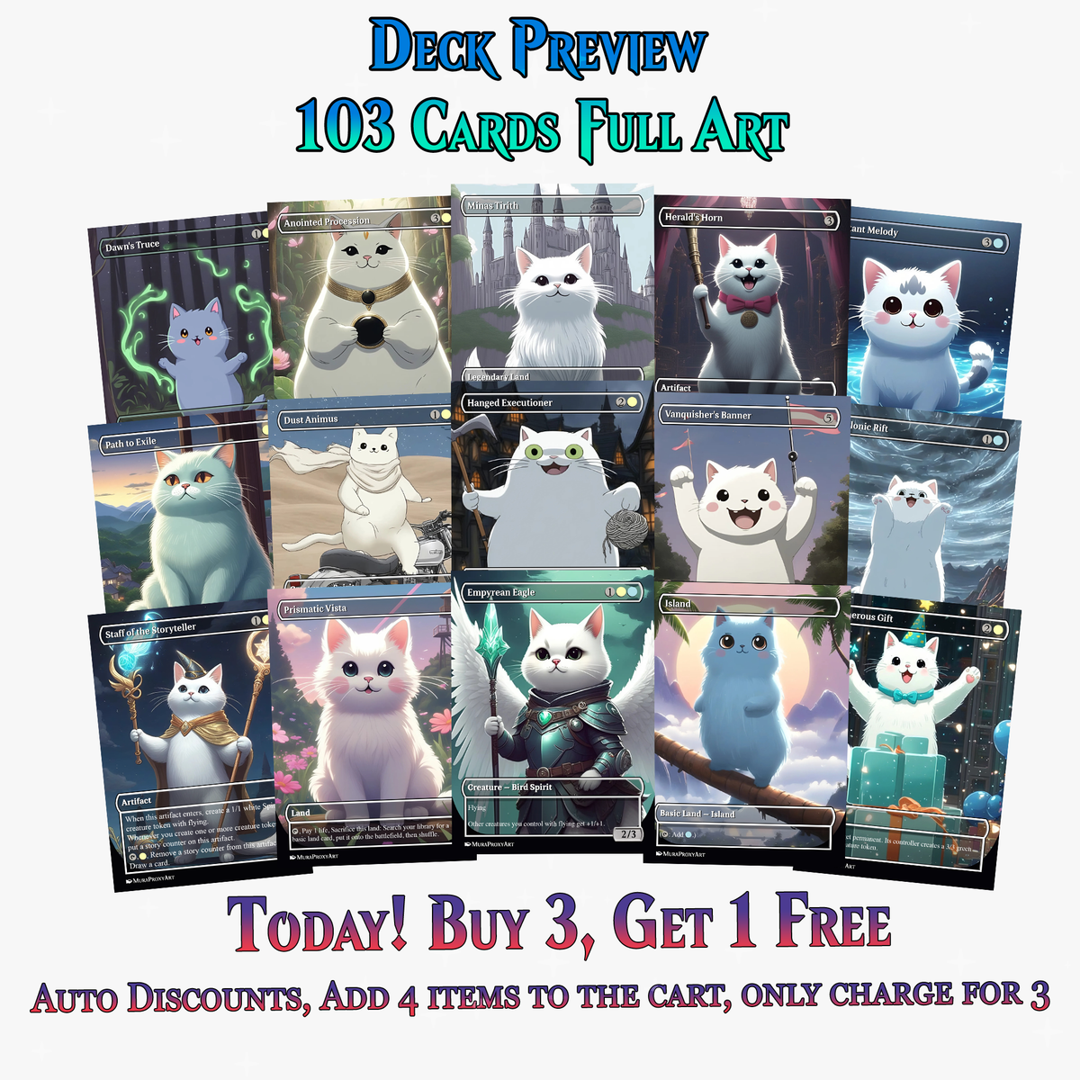 Millicent Spirit Cat Tribal Commander Deck | 103+ Cards | ProxyTCG