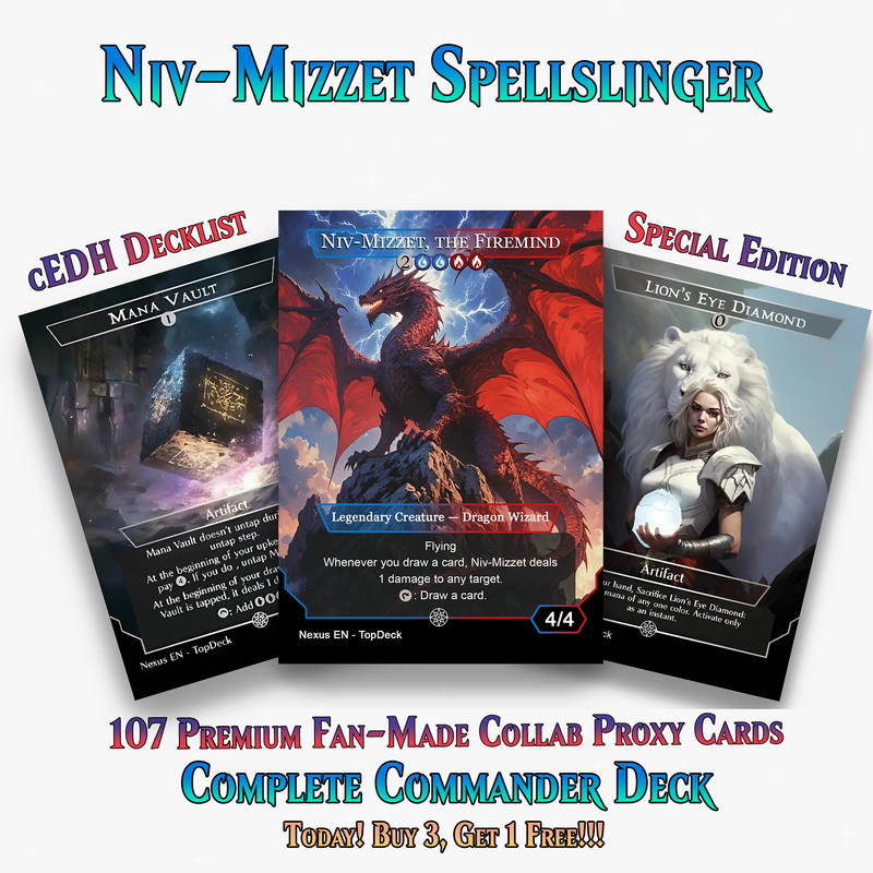 Niv-Mizzet Spellslinger Commander Deck | 107+ Cards | ProxyTCG