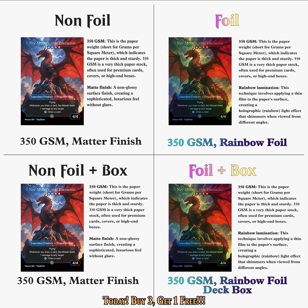 Niv-Mizzet Spellslinger Commander Deck | 107+ Cards | ProxyTCG