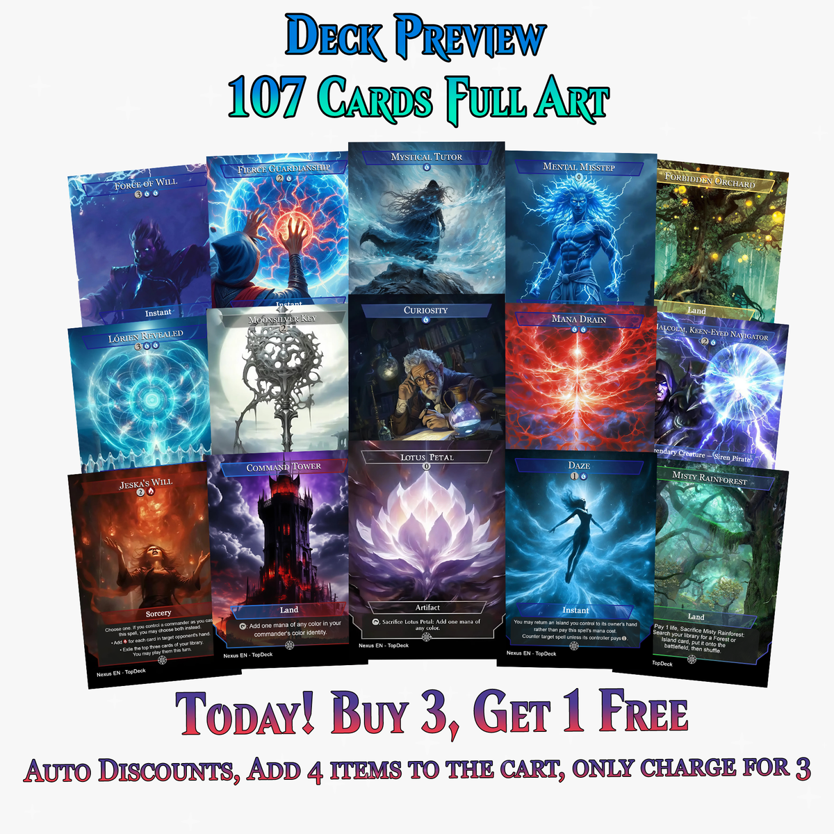 Niv-Mizzet Spellslinger Commander Deck | 107+ Cards | ProxyTCG