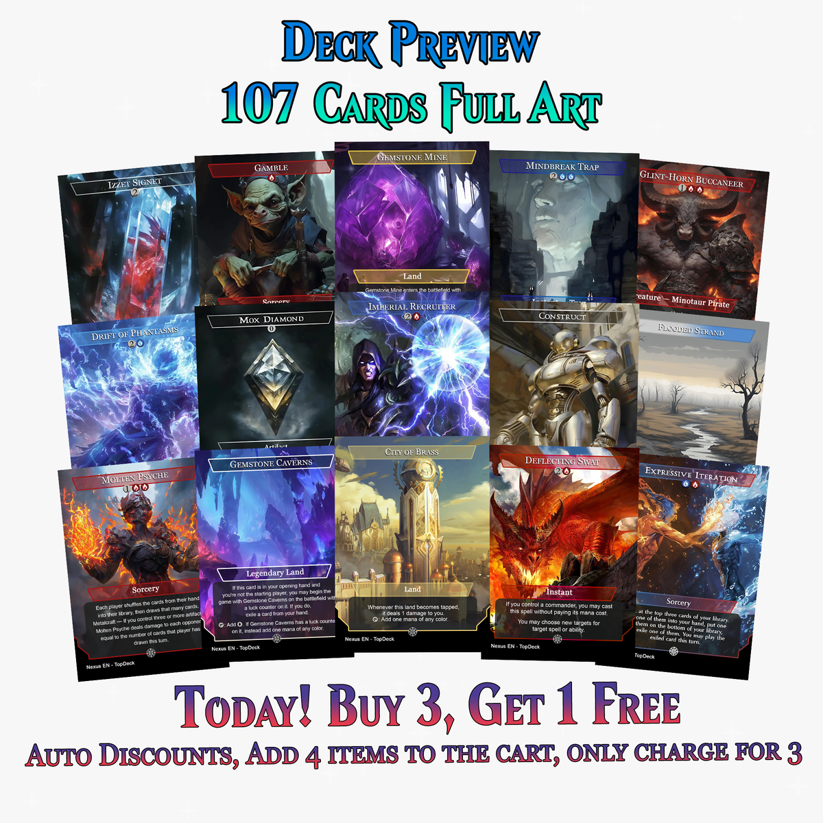 Niv-Mizzet Spellslinger Commander Deck | 107+ Cards | ProxyTCG