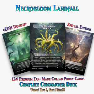 The Necrobloom Landfall Commander Deck | 124+ Cards | ProxyTCG
