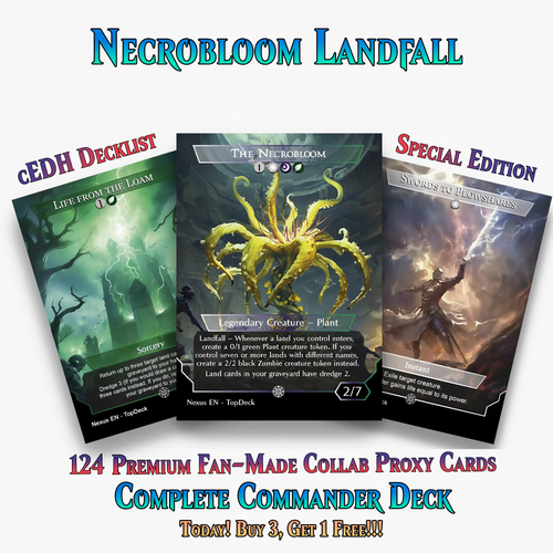 The Necrobloom Landfall Commander Deck | 124+ Cards | ProxyTCG