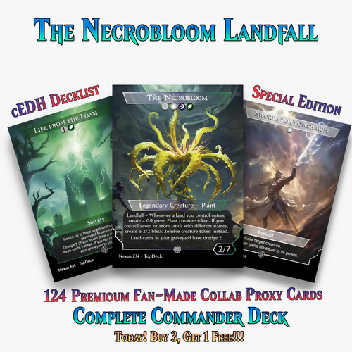 The Necrobloom Landfall Commander Deck | 124+ Cards | ProxyTCG