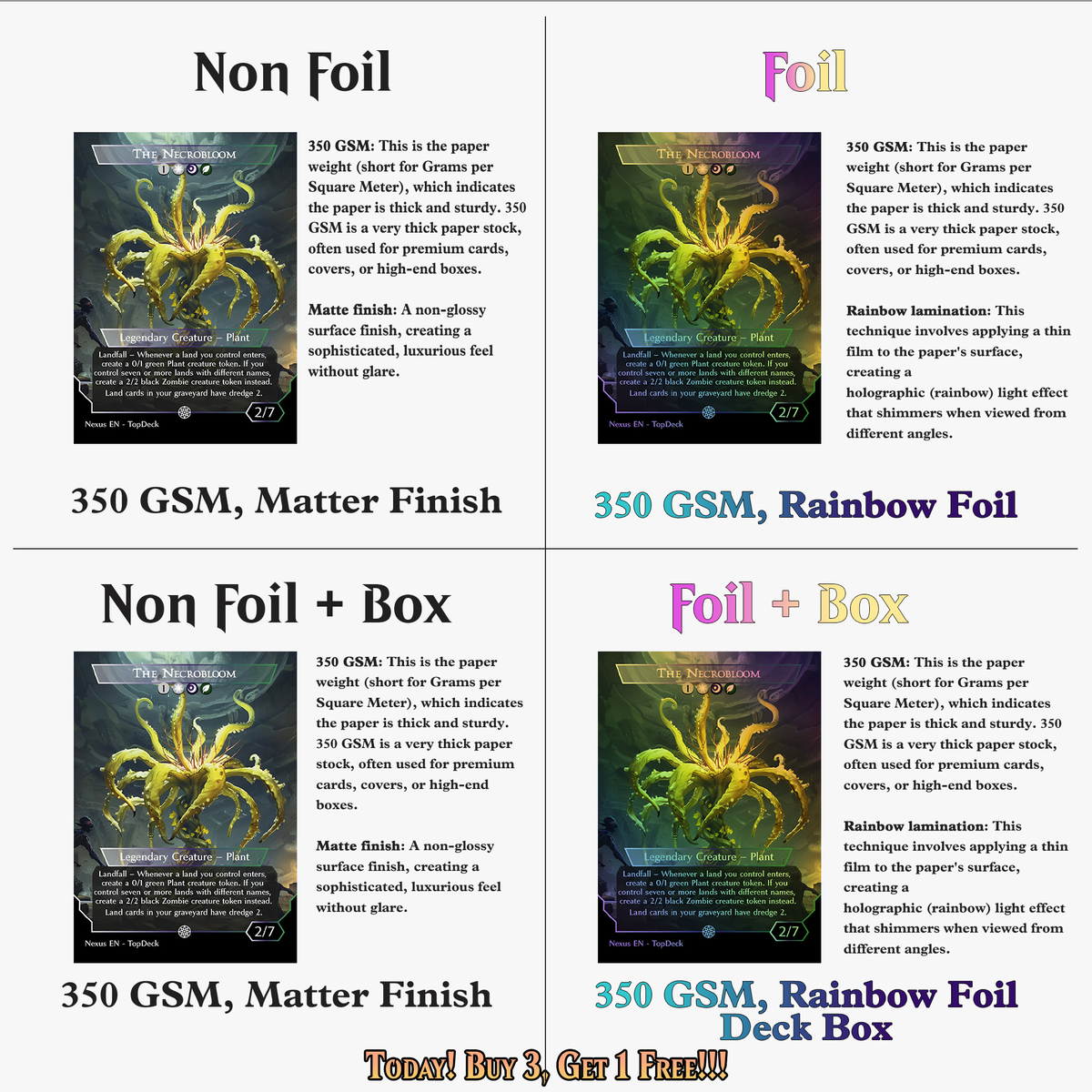 The Necrobloom Landfall Commander Deck | 124+ Cards | ProxyTCG
