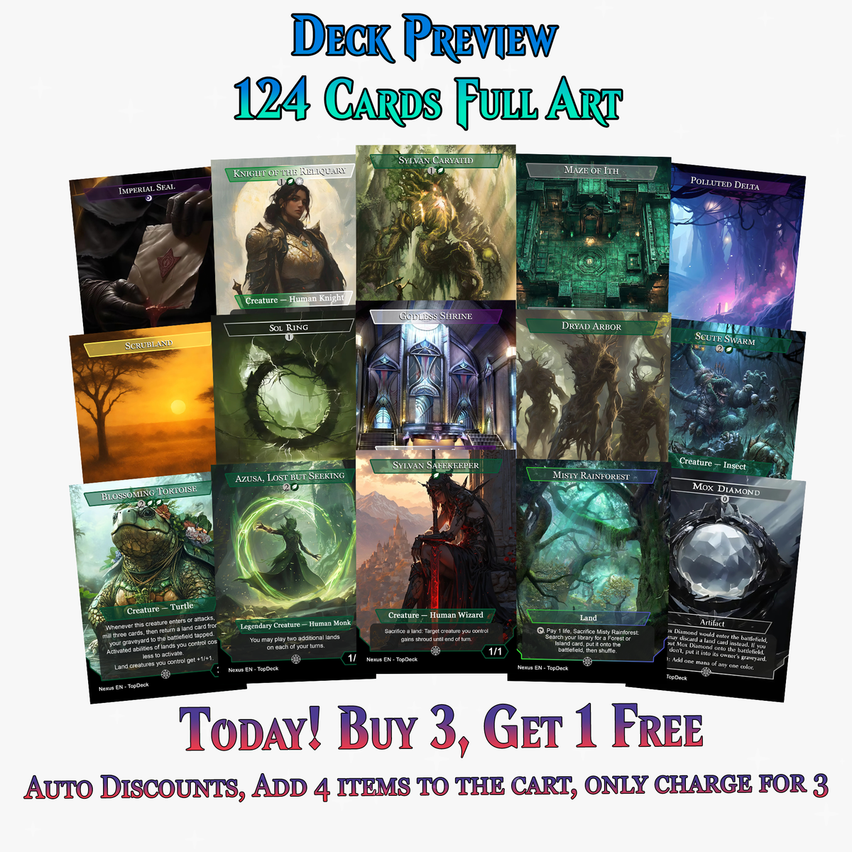 The Necrobloom Landfall Commander Deck | 124+ Cards | ProxyTCG