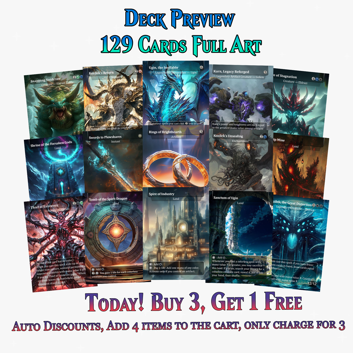 MH3 Eldrazi Commander Deck | 129+ Cards | ProxyTCG