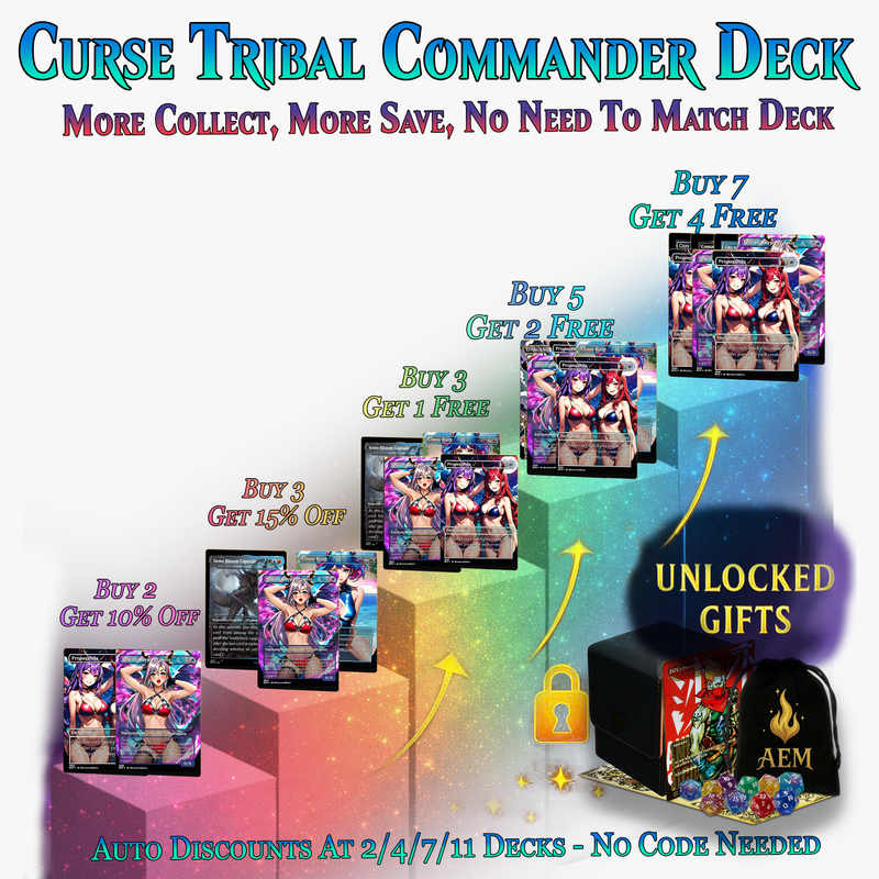 CURSE TRIBAL COMMANDER DECK | 118+ CARDS | ProxyTCG