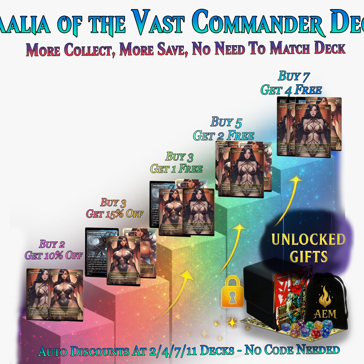 KAALIA OF THE VAST COMMANDER DECK – 108+ CARDS - ProxyTCG